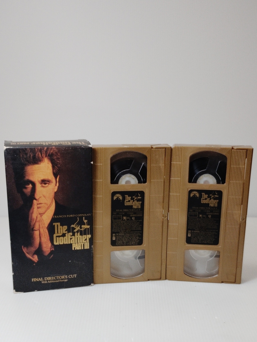12 For $8 The Godfather Part II VHS Set - Tan and Black